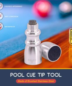 Hilitchi Multifunction Bowtie Snooker Billiard Pool Cue Tip Stick Shaper Repair Tools, 3 in 1 Tool - Shaper, Scuffer, Aerator 9 71mdyhE9D4L