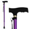 RMS Walking Cane - Adjustable Walking Stick - Lightweight Aluminum Offset Cane with Ergonomic Handle and Wrist Strap - Ideal Daily Living Aid for Limited Mobility Lavender 39 71mf7PLC0RL