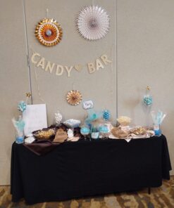 Candy Envy Light Blue and White Rock Candy Crystal Sticks - 24 Indiv. Wrapped - Cotton Candy & Original Sugar Flavored 24 count 30 71mfIdYGTML 1