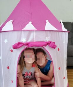 SueSport Girls Princess Castle Play Tent, Pink 45 71mfOS30EFL