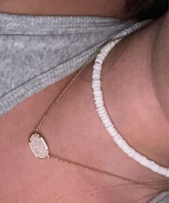 Kendra Scott Elisa Pendant Necklace for Women, Fashion Jewelry, 14k Gold-Plated GOLD - IRIDESCENT DRUSY 33 71mfXQl6LQL