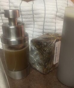 Premium African Black Soap - Pure 1 pound Bulk. Raw Organic Soap for Acne, Dry Skin, Rashes, Burns, Scar Removal, Face & Body Wash, From Ghana West Africa - Authentic African Moisturizer 36 71mgWgdBl3L 1