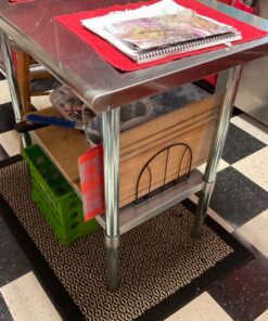GRIDMANN Stainless Steel Work Table 36 x 24 Inches, NSF Commercial Kitchen Prep Table with Under Shelf for Restaurant and Home 36 in Long x 24 in Deep 61 71mgf2robBL