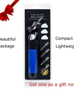 MIRACOL Dual Action Ball Pump with 5 Replacement Needles, Sturdy and Portable Design Air Pumps, Best for Basketball, Soccer, Volleyball, Rugby and Other Inflatables 14 71mgoVTw7LL