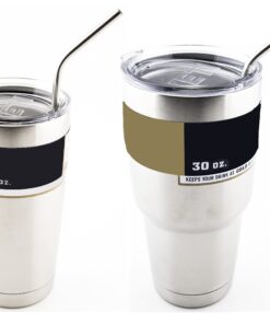 4 Bend Stainless Steel Straws Extra LONG fits 30 oz & 20 oz Yeti Tumbler Rambler Cups - CocoStraw Brand Drinking Straw (4 Bend Straws) Fine 19 71mgogNO3kL