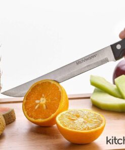 Knife Set With Wooden Block - 15 Piece Set Includes Chef Knife, Bread Knife, Carving Knife, Utility Knife, Paring Knife, Steak Knife, Boning Knife, Scissors And Knife Sharpener. - By Kitch N’ Wares 32 71mh8Qk6ZJL