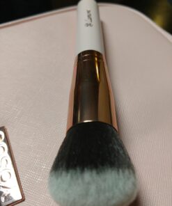 Kabuki Makeup Brush Set - Foundation Powder Blush Concealer Contour Brushes - Perfect For Liquid, Cream or Mineral Products - 10 Pc Collection With Premium Synthetic Bristles For Eye and Face Cosmetic Rose 48 71mhC7UR9xL