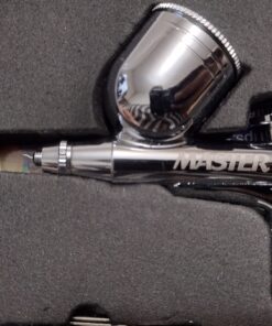 Master Airbrush Cool Runner II Dual Fan Air Compressor Professional Airbrushing System Kit with 3 Airbrushes, Gravity and Siphon Feed - 6 Primary Opaque Colors Acrylic Paint Artist Set - How to Guide 48 71mhHk610gL