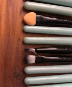 KOLIGHT® 20 Pcs Pro Makeup Set Powder Foundation Eyeshadow Eyeliner Lip Cosmetic Brushes (Black+Green) Black+Green 30 71mhiOlJPIL