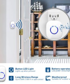 STARPOINT Extra Add-On Plugin Receiver for the STARPOINT Expandable Wireless Multi-Unit Long Range Doorbell Chime Alert System, Model LR, White 1 Add-On Starpoint Receiver 10 71miJQEFmL