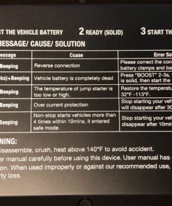 GOOLOO GT4000S Jump Starter 4000 Amp Car Starter 100W Two-Way Fast-Charging Portable Car Battery Charger Booster Pack for 10L Diesel and 12L Gas Engines, SuperSafe Lithium Jump Box for 12V Vehicles Red 75 71miv UPHvL