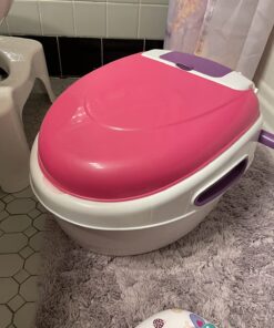 Summer Infant Step by Step Potty, Pink - 3-in-1 Potty Training Toilet - Features Contoured Seat, Flushable Wipes Holder and Toilet Tissue Dispenser, 13x9.5x15.5 Inch (Pack of 1) 1 Count (Pack of 1) 39 71mjTvqIDZL