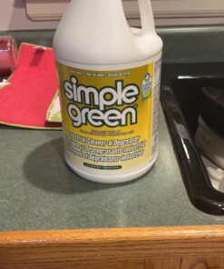 Simple Green 73434010 14010 Industrial Cleaner & Degreaser, Concentrated, Lemon, 1 gal Bottle, 128 Fl Oz (Pack of 1) Transparent 128 Fl Oz (Pack of 1) 17 71mkNB9MOML