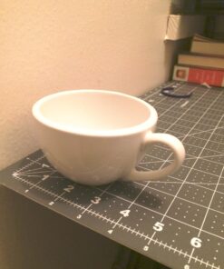 Konitz Coffee Bar Cappuccino Coffee Cups Set with Saucers, White Cappuccino Cups Set of 4 - 6 oz Coffee Cup Set with Saucers, Porcelain Cappuccino Cup 1 Giftboxed Set 43 71mkbeoMVUL