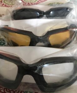 HiSurprise 3 Pair Motorcycle Riding Glasses Smoke Clear Yellow Smoke Glasses 29 71mkxLJOwZL