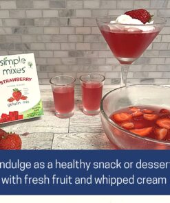 Simple Mixes Natural Gelatin Variety Pack, 2 Each: Strawberry, Orange & Lime, 3.1 Ounce, 6 Total Cartons Variety 6 Pack 15 71mkzGfM9GL
