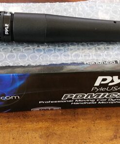 PYLE-PRO Professional Handheld Moving Coil Microphone - Dynamic Cardioid Unidirectional Vocal, Built-in Acoustic Pop Filter, Includes 15ft XLR Audio Cable to 1/4'' Audio Connection - Pyle PDMIC78,Black Mic 39 71mltU9MMQL