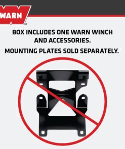 Warn Vantage 2000 Winch - 2000 lb. Capacity, 50' of 5/32" Wire Rope, Roller Fairlead, Wired Remote Control, Weather-Sealed, for ATV/UTV 7 71mmNKZTwZL 1