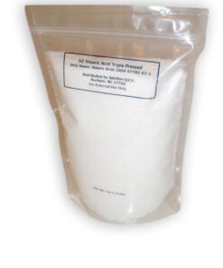 SZ Stearic Acid, 3 lb (Triple Pressed). for DIY Soaps, Candles, Cosmetics or Any Craft Project.