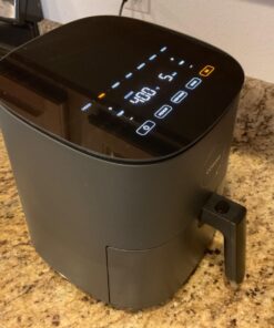 COSORI Air Fryer Pro LE 5-Qt Airfryer, Quick and Easy, UP to 450℉, Quiet, 85% Oil less, 130+ Recipes, 9 Customizable Functions, Mini Pizza Oven, Compact, Dishwasher Safe Gray 5 QT 30 71mn5fllTL 1