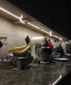 JUNWEN 16.4ft White Led Strip Lights, 12V Outdoor Led Strip Lights Waterproof Flexible Led Light Strip Indoor Plug in Cuttable SMD2835 Dimmable led Strip Light for Bedroom Cabinet Kitchen TV Hallway Daylight White 38 71mnIgwviNL