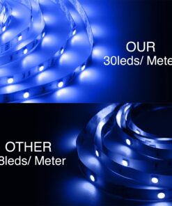 DAYBETTER Led Strip Lights 16.4ft Waterproof Color Changing Led Lights with Remote Controller 27 71mnXSxK9KS