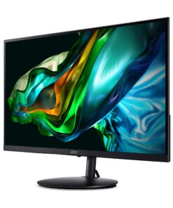 Acer SH242Y Ebmihx 23.8" FHD 1920x1080 Home Office Ultra-Thin IPS Computer Monitor AMD FreeSync 100Hz Zero Frame Height/Swivel/Tilt Adjustable Stand Built-in Speakers HDMI 1.4 & VGA Port 23.8-inch 44 71mo4W6fHTL