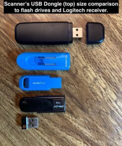 NADAMOO Wireless Barcode Scanner 328 Feet Transmission Distance USB Cordless 1D Laser Automatic Barcode Reader Handhold Bar Code Scanner with USB Receiver for Store, Supermarket, Warehouse Gray 24 71moV8dvV2L