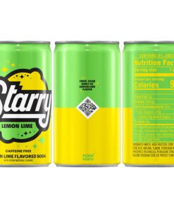 Starry Lemon Lime Soda, Caffeine Free, Mini Cans, 7.5 Ounce (Pack of 10) 7 71moex0jqdL