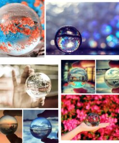 Alternative view of Yosoo Asian Rare Magic Crystal Healing Ball Art Decor Orb Sphere 40mm with Stand Base (Clear)
