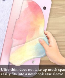 EooCoo Ergonomic Mouse Pad with Wrist Support, Non-Slip Base Mouse Mat for Internet Cafe, Home & Office - Pattern 6 1pc Memory Foam Pattern 6 11 71mpmUetlML