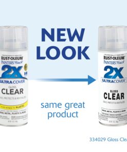 Rust-Oleum 334029 Painter's Touch 2X Ultra Cover Spray Paint, 12 oz, Gloss Clear 12 Ounce (Pack of 1) 30 71mqCxgQbML