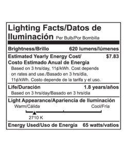 Philips BR30 Indoor Dimmable Flood Light Bulb, 620 Lumen, Soft White Light (2710K), 65-Watt, E26 Base, 12-Pack 12 Count (Pack of 1) 20 71mrD GFeUL