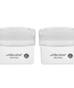 Maxxima LED Night Light with Dusk to Dawn Sensor - Featuring 25 Lumens, Plug In, Ideal for Bedrooms, Bathrooms, Basements, Hallways, and Senior Living, Amber Light - 2 Pack Amber - 2 Pack 19 71mrT5recsL