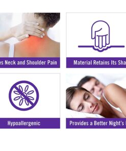 DMI Body Pillow, Side Sleeper Pillow and Pregnancy Pillow with Contoured Support to Eliminate Neck, Back, Hip, Joint Pain and Sciatica Relief with Removable Washable Cover, Firm, U Shape Neck Pillow Half Body Pillow 32 71mraF5DA1L