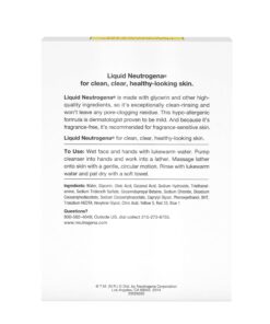 Neutrogena Liquid Fragrance-Free Gentle Facial Cleanser with Glycerin, Hypoallergenic & Oil-Free Mild Face Wash Unscented, 8 Fl Oz 25 71mrvCH LIL