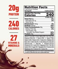 BOOST High Protein Balanced Nutritional Drink, Rich Chocolate, 8 Ounce Bottle (Pack of 24) 24 71mrwlc TcL