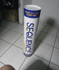 Jax Giant (aka Jumbo) SEQUENCE Game - Tube Edition with Cushioned Mat (27" x 32") Cards and Chips, Package Colors May Vary. Giant (aka Jumbo) tube Standard Packaging 27 71msDHKE2kL