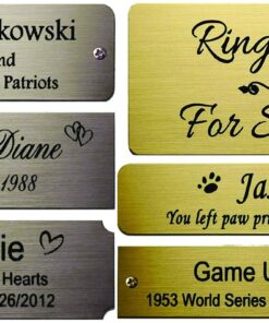 Business Name Tag/ID Badge Custom Engraved, Magnet, Pin, Screws or Tape - Size Choices - Lasercrafting Name Badges and Name Tags for Classroom, Business, Office 25 71mtQwBdZ2L