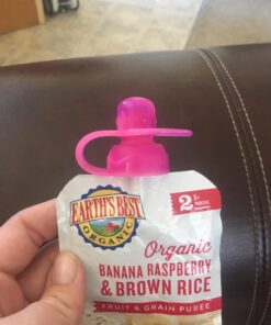 ChooMee SoftSip Food Pouch Top | Baby Led Weaning | No Spill Flow Control Valve, Protects Childs Mouth, 100% Silicone, BPA Free | Swirl Colors, 4 CT 33 71muSDxsvML