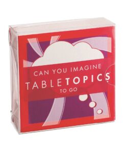 TableTopics TO GO Can You Imagine - 40 Fun, Thought Provoking Conversation Cards for Kids, Friends and Family - Tap Into Your Child's Boundless Imagination