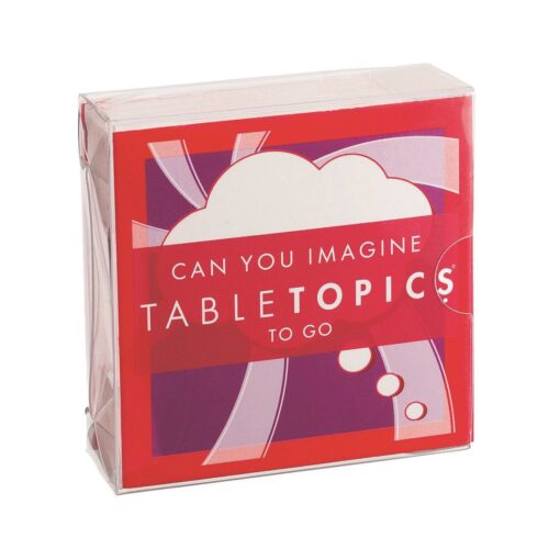 TableTopics TO GO Can You Imagine - 40 Fun, Thought Provoking Conversation Cards for Kids, Friends and Family - Tap Into Your Child's Boundless Imagination