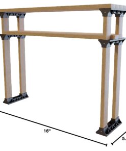 2x4basics 90124MI Custom Shelving and Storage System Shelflinks, Black, 6 Pack 40 71muevUFA5L