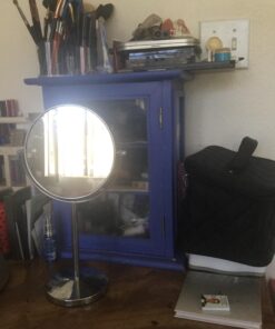 MIRRORVANA 10X Magnifying Makeup Mirror on Stand for Bedroom and Bathroom, Free Standing Desk & Table Mirror, Double Sided 10X/1X Magnification, 35cm Tall 18cm Wide 18cm (7-inch) Diameter 28 71muhXu7lEL