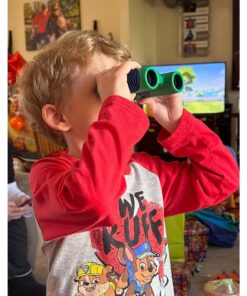 Kidwinz Original Compact 8x21 Kids Binoculars Set - High Resolution Real Optics - Shock Proof - Bird Watching - Presents for Kids - Children Gifts - Boys and Girls - Outdoor Play - Hunting - Camping 16 71munpyciBL