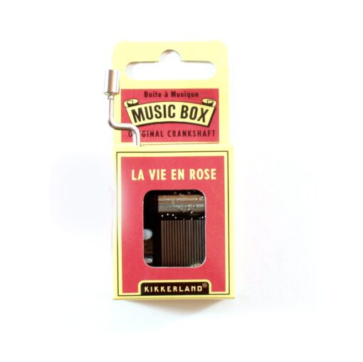 Kikkerland La Vie En Rose Crank Music Box