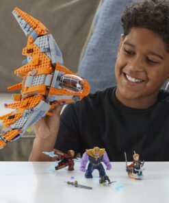 LEGO Marvel Super Heroes Avengers: Infinity War Thanos: Ultimate Battle 76107 Guardians of the Galaxy Starship Action Construction Toy (674 Pieces) (Discontinued by Manufacturer) 29 71mv5NPmpjL