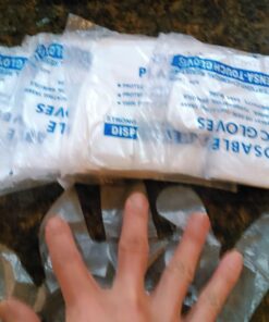 500 Pack Cooking Gloves - Plastic Disposable Food Safe, Food Prep, Handling, Serving Gloves (Clear, One Size Fits Most) 24 71mvoAbxE6L