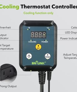 Alternative view of BN-LINK Digital Cooling Thermostat Controller for Cooling Device Circulation Box Fans 40-108F 8.3A 1000W