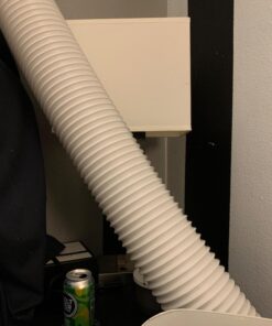 Portable Air Conditioner Hose - AC Hose with 5.9" Diameter, Anti-Clockwise Thread, Length up to 80" - Exhaust Hose for Portable Air Conditioner Vent Compatible with Delonghi & LG Air Conditioner Parts Anti-Clockwise 5.9 inch 36 71mwRmlPrqL